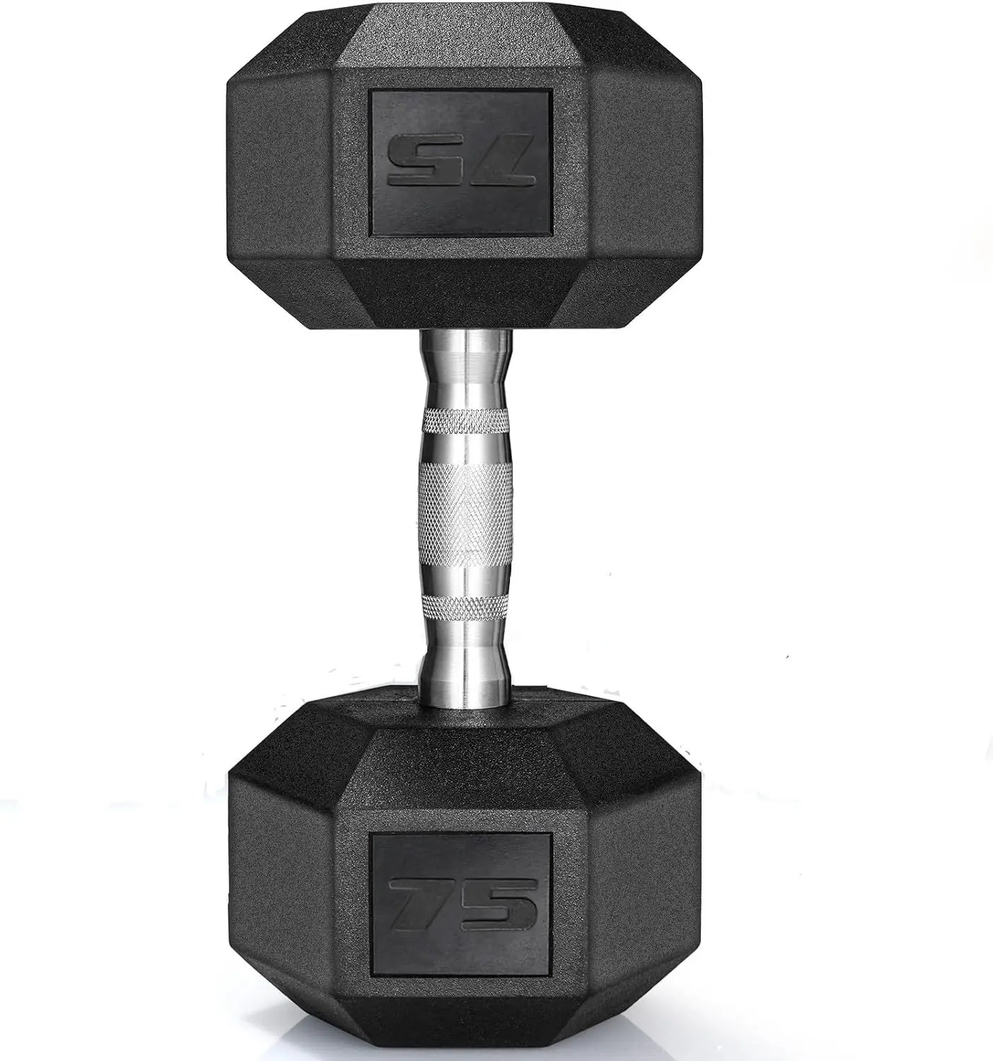 Rubber Hex Dumbbell Hand Weight, 30-75LB