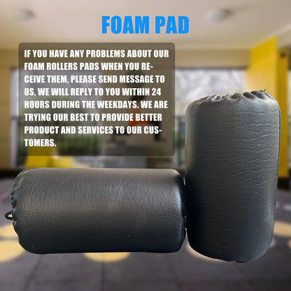 High Density Foam Roller Replacement Foam Foot Pads for Home Gym Exercise Machines Equipments, Weight Bench Curl Attachment