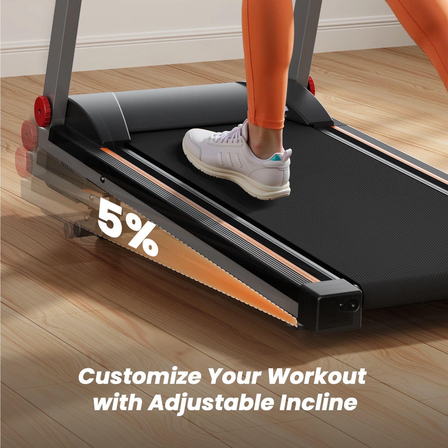4in1 Treadmills for Home with Incline Foldable Handles Treadmill