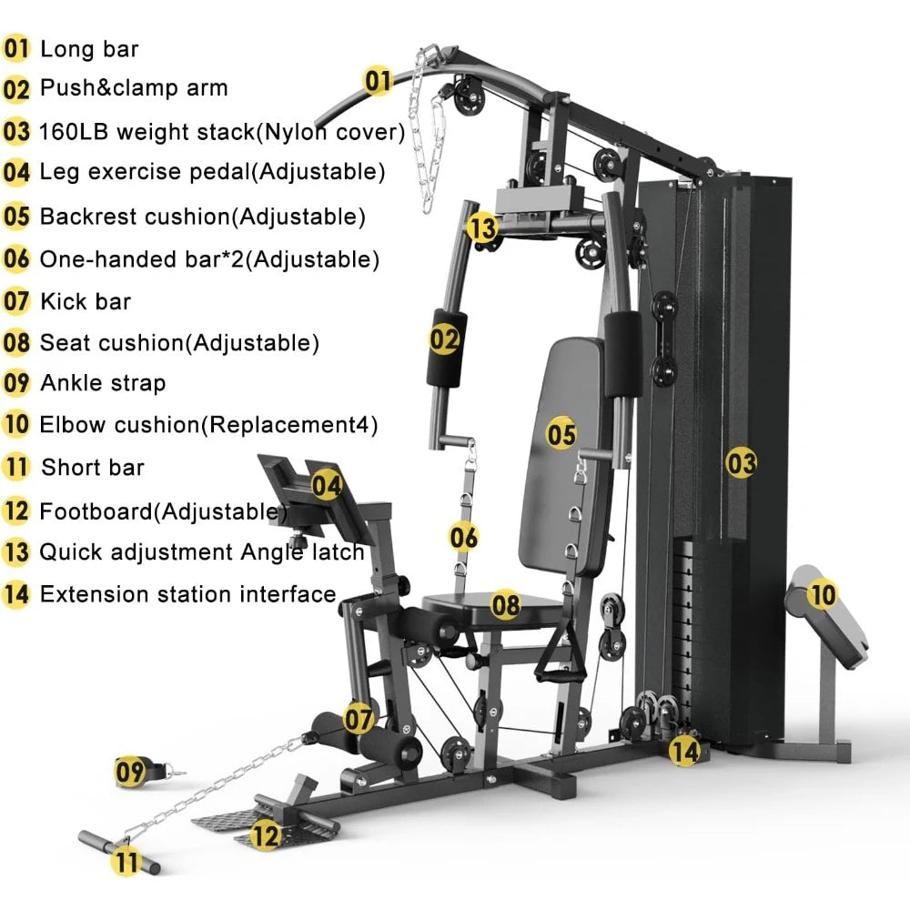Multifunctional Full Body Gym Equipment