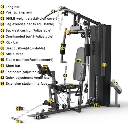 Multifunctional Full Body Gym Equipment