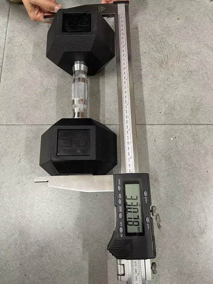 Rubber Hex Dumbbell Hand Weight, 30-75LB