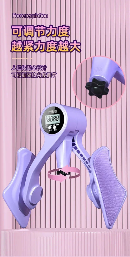 Digital counter thigh fitness equipment