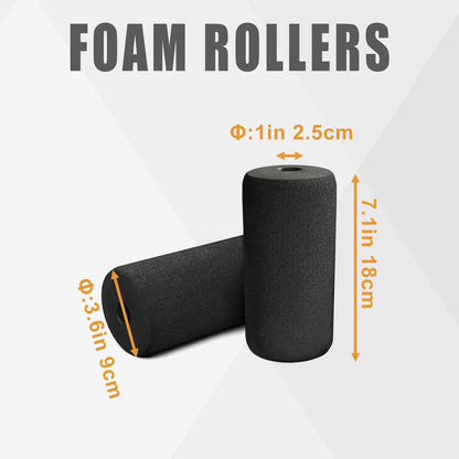 High Density Foam Roller Replacement Foam Foot Pads for Home Gym Exercise Machines Equipments, Weight Bench Curl Attachment
