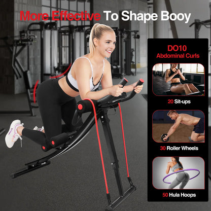 Foldable Core & Abdominal Fitness Machine