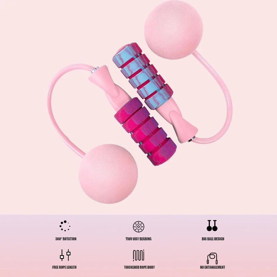 2 In 1 Training Adjustable Ropeless Skipping