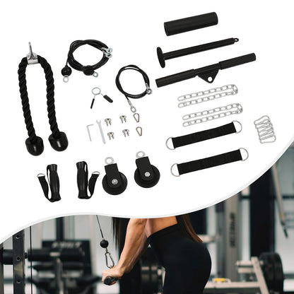 Cable Weight Pulley System, Home Gym Equipment, Fitness Pulley Cable System