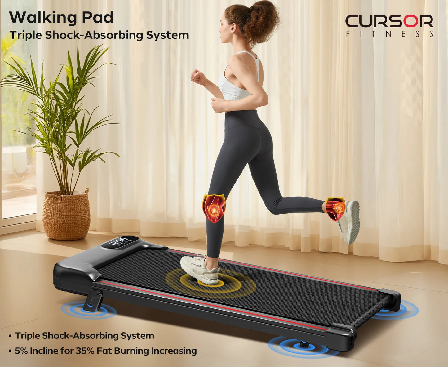 2.5 HP Treadmill With App