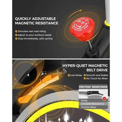 Adjustable Magnetic Resistance Silent Belt