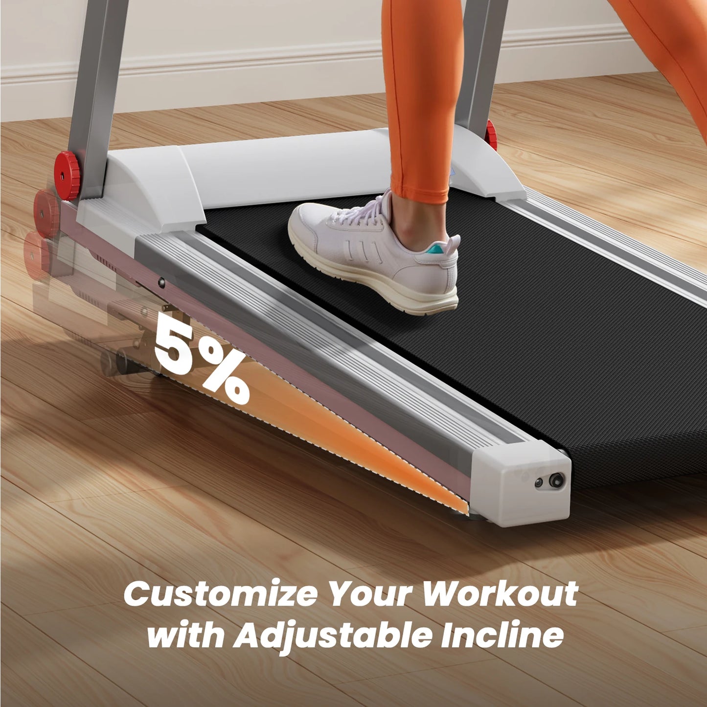 4in1 Treadmills for Home with Incline Foldable Handles Treadmill