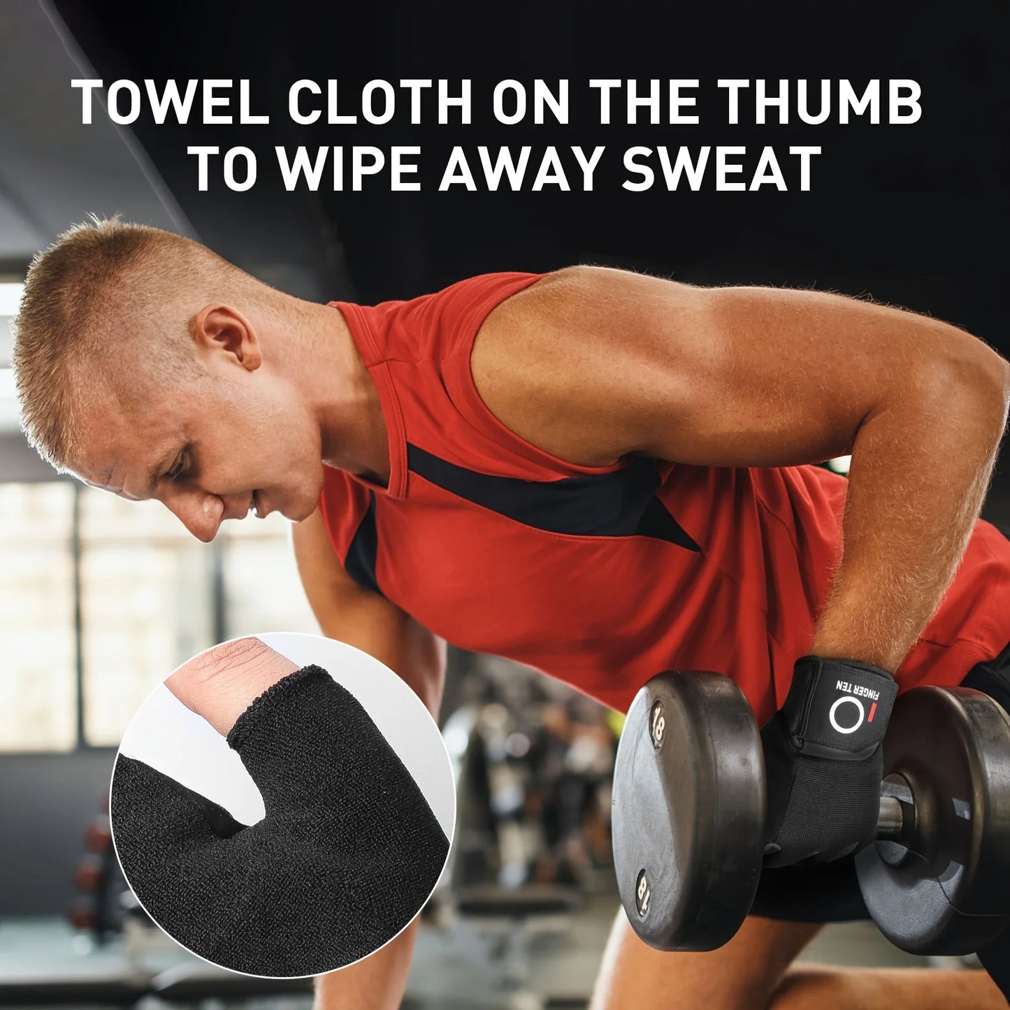 Workout Gloves Full Finger Touchscreen for Men Women with Padding Wrist Support
