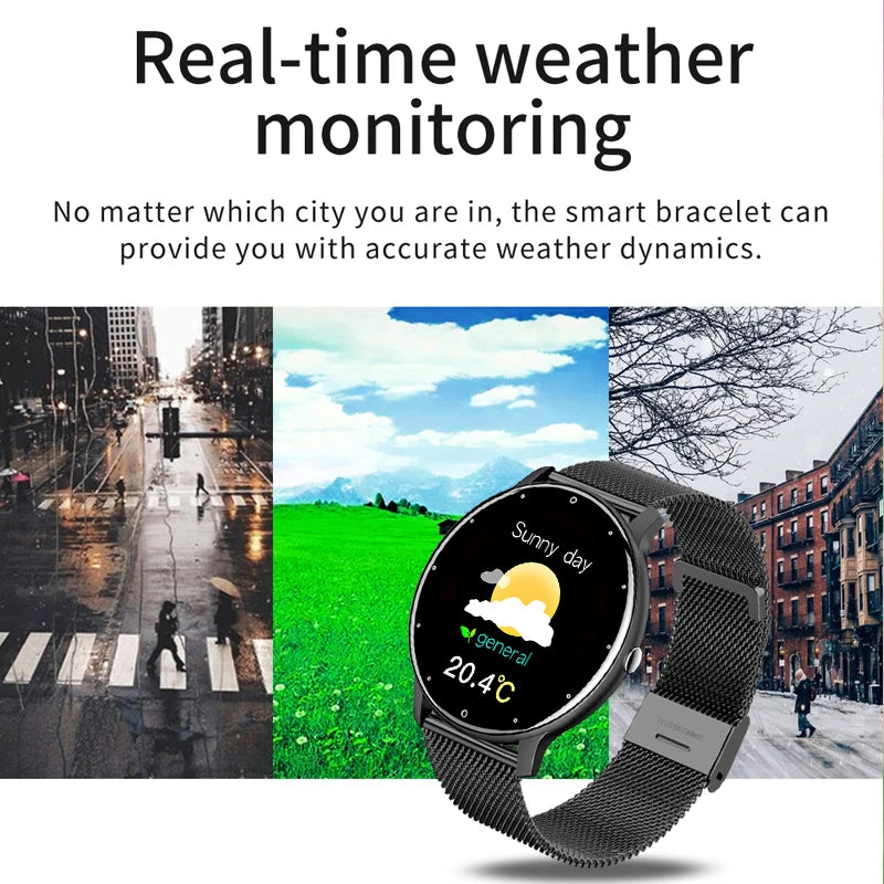 LIGE Smart Watch Men Women Full Touch Screen Sport Fitness Watch, Waterproof, Bluetooth Call For Android IOS Smartwatches