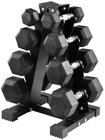 Rubber Coated Hex Dumbbell Set