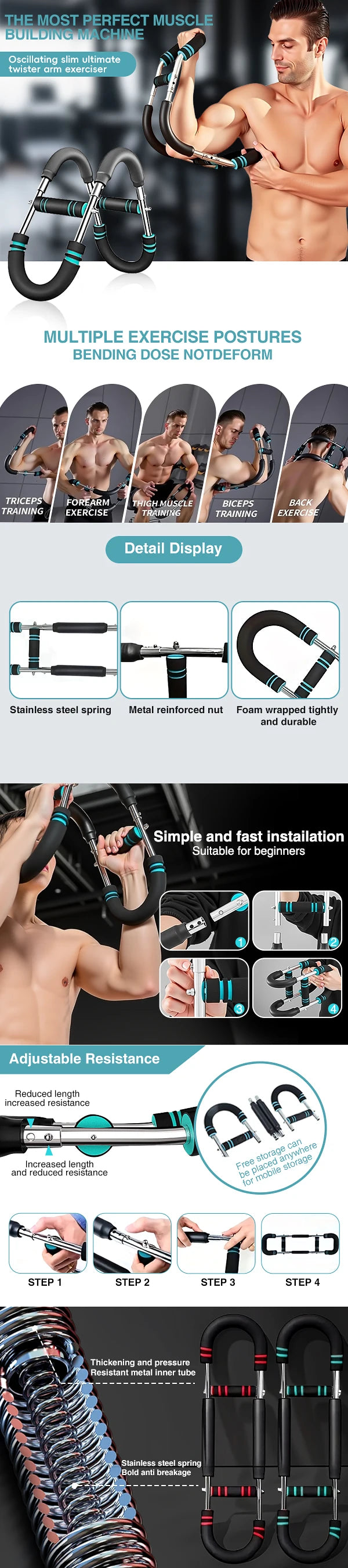 Multi functional resistance adjustment