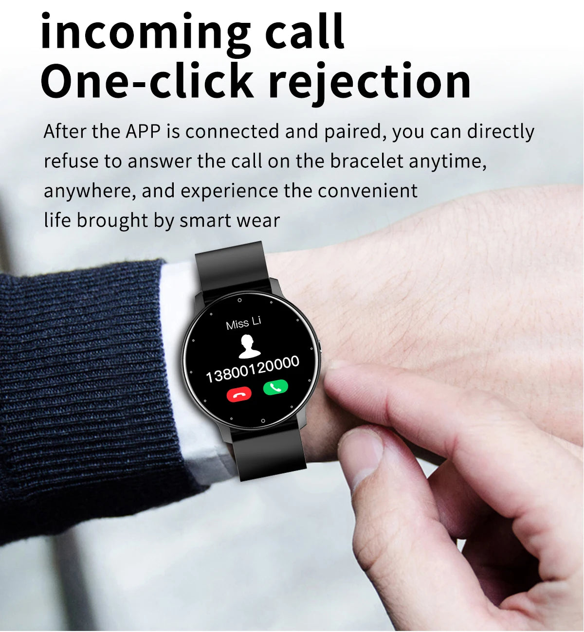 LIGE Smart Watch Men Women Full Touch Screen Sport Fitness Watch, Waterproof, Bluetooth Call For Android IOS Smartwatches