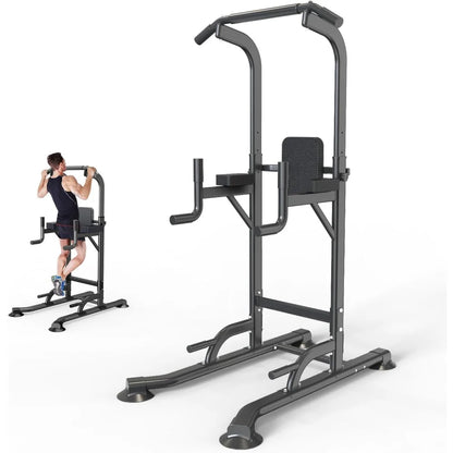 Adjustable Height Pull Up & Dip Station