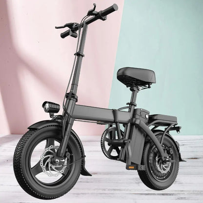 Folding Electric Bike 19 MPH Speed 30 Miles Long Range 48V 20AH/15AH/10Ah Battery,500W Motor, Compact Portable E-Bike for Adults