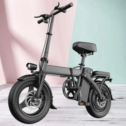 Folding Electric Bike 19 MPH Speed 30 Miles Long Range 48V 20AH/15AH/10Ah Battery,500W Motor, Compact Portable E-Bike for Adults