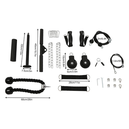 Cable Weight Pulley System, Home Gym Equipment, Fitness Pulley Cable System