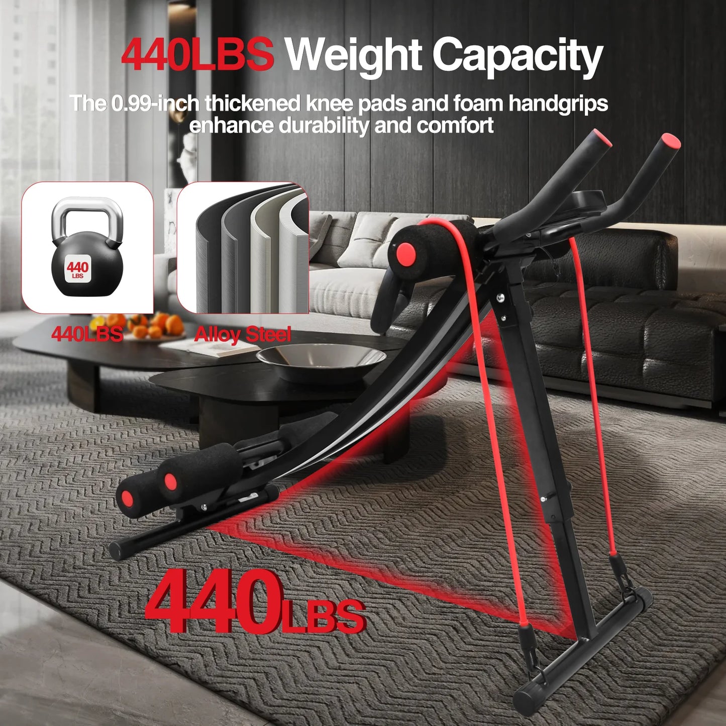Foldable Core & Abdominal Fitness Machine