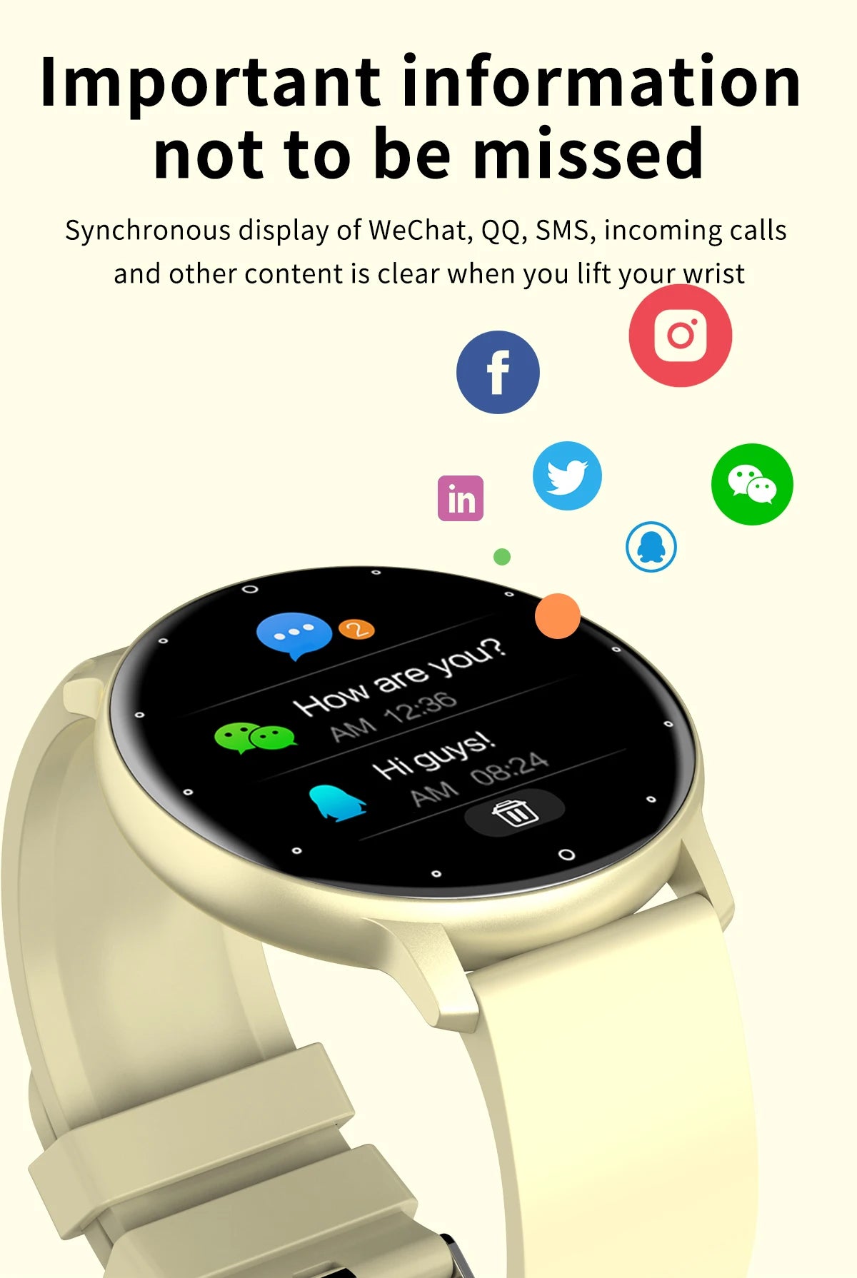 LIGE Smart Watch Men Women Full Touch Screen Sport Fitness Watch, Waterproof, Bluetooth Call For Android IOS Smartwatches