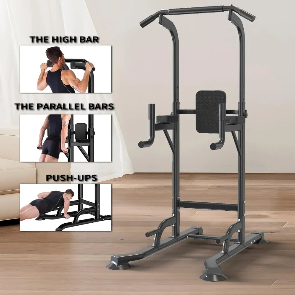 Adjustable Height Pull Up & Dip Station