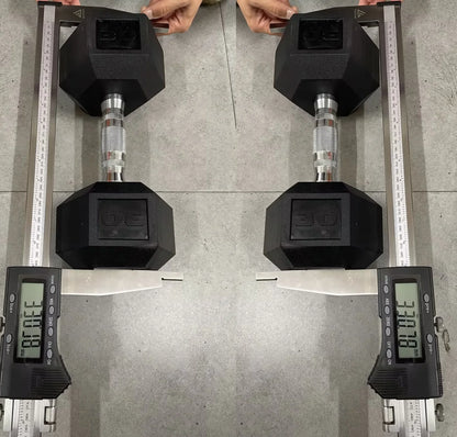 Rubber Hex Dumbbell Hand Weight, 30-75LB