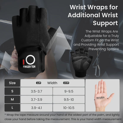 Workout Gloves Full Finger Touchscreen for Men Women with Padding Wrist Support