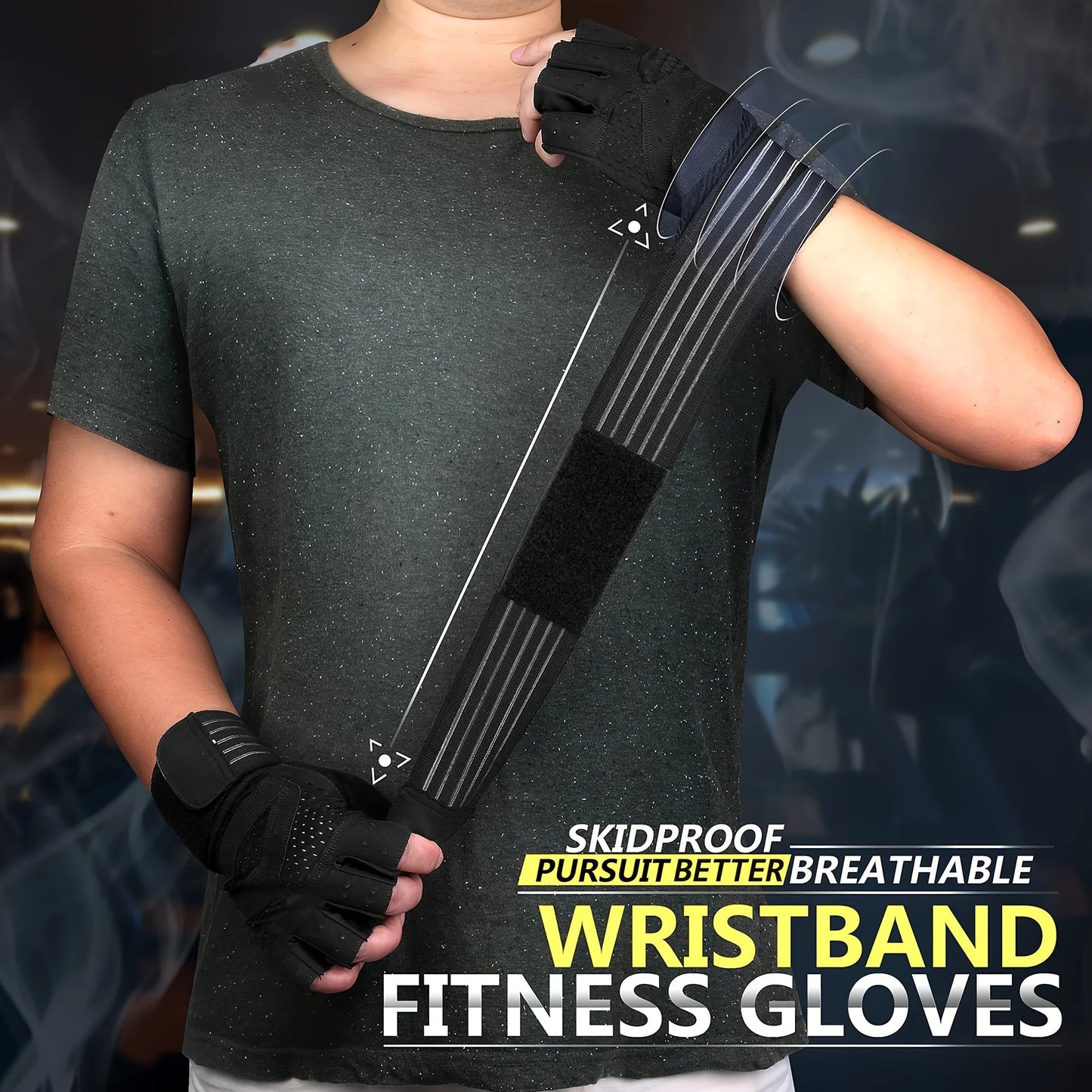 Weight Lifting Gloves with Wrist Support