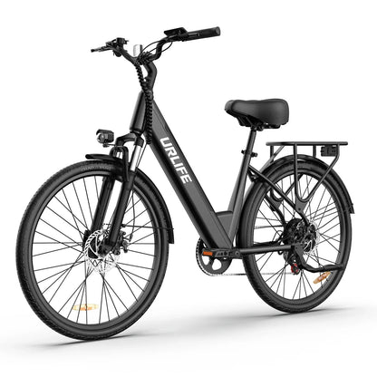 URLIFE E26 26" Step Through Electric Bike 750W Peak Motor 48V 10.4Ah Battery (US edition)