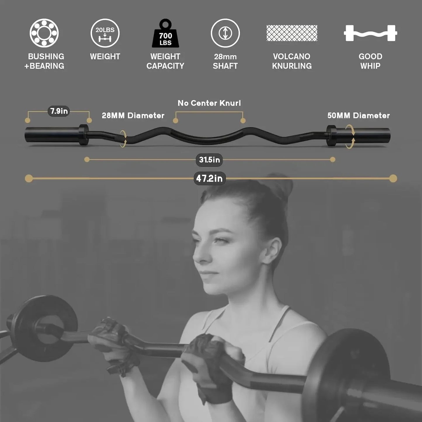 2 Inch Curl Bar