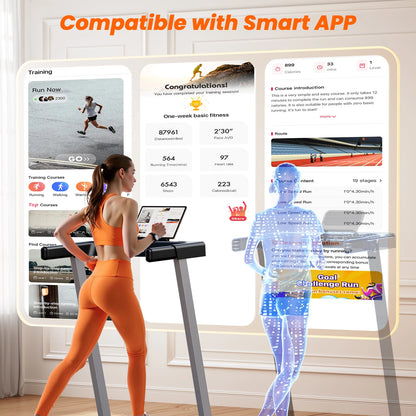 4in1 Treadmills for Home with Incline Foldable Handles Treadmill