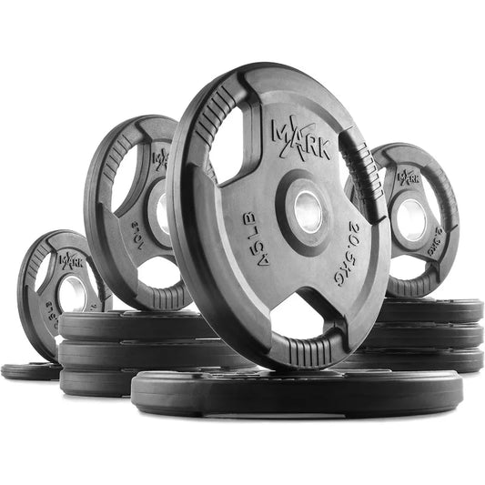 Rubber Coated Weight Plate Set