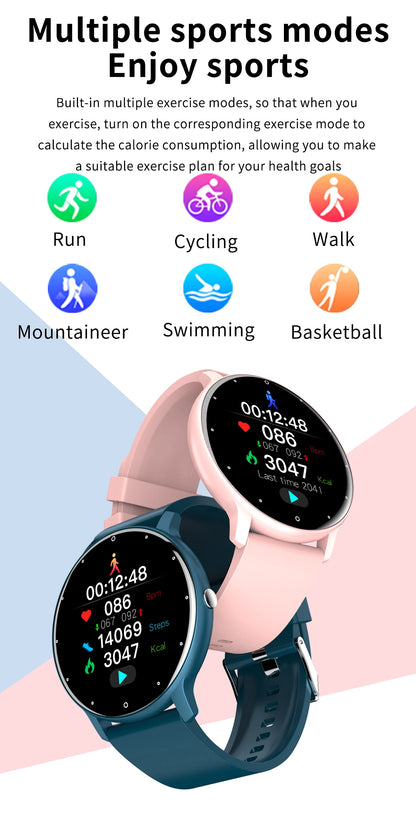 LIGE Smart Watch Men Women Full Touch Screen Sport Fitness Watch, Waterproof, Bluetooth Call For Android IOS Smartwatches