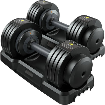 Anti-Slip Adjustable Dumbbell Set