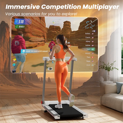 4in1 Treadmills for Home with Incline Foldable Handles Treadmill