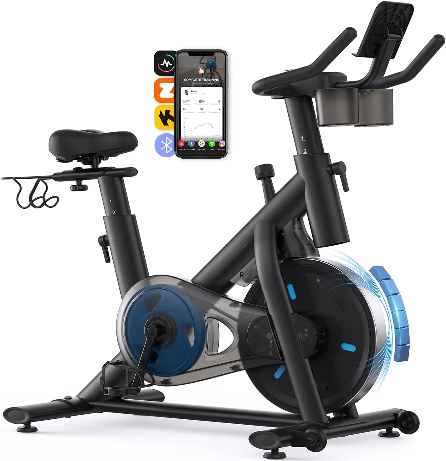 Low Noise Magnetic Stationary Bike