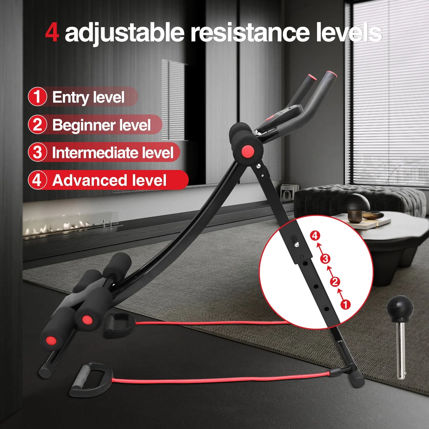 Foldable Core & Abdominal Fitness Machine