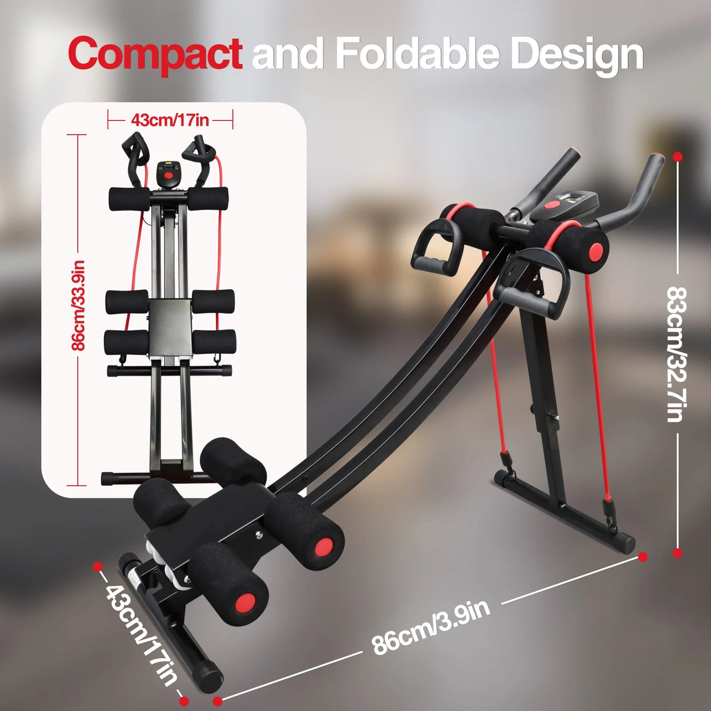 Foldable Core & Abdominal Fitness Machine