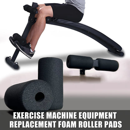 High Density Foam Roller Replacement Foam Foot Pads for Home Gym Exercise Machines Equipments, Weight Bench Curl Attachment