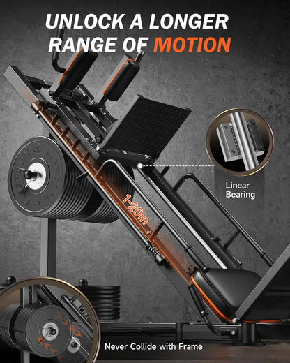 Leg Press Hack Squat Machine