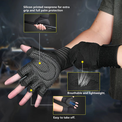 Weight Lifting Gloves with Wrist Support