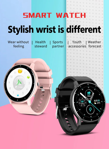 LIGE Smart Watch Men Women Full Touch Screen Sport Fitness Watch, Waterproof, Bluetooth Call For Android IOS Smartwatches