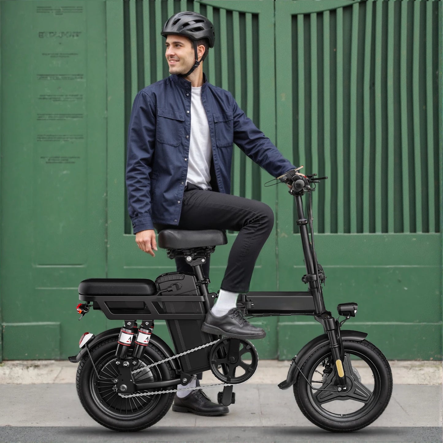 Folding Electric Bike 19 MPH Speed 30 Miles Long Range 48V 20AH/15AH/10Ah Battery,500W Motor, Compact Portable E-Bike for Adults