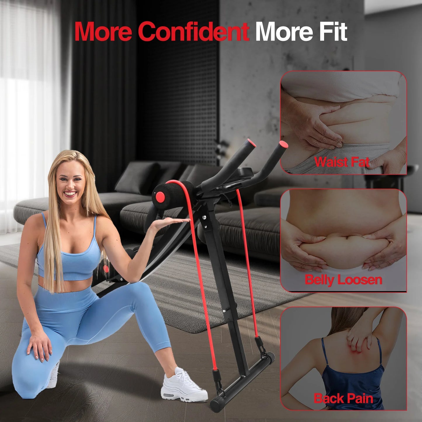 Foldable Core & Abdominal Fitness Machine