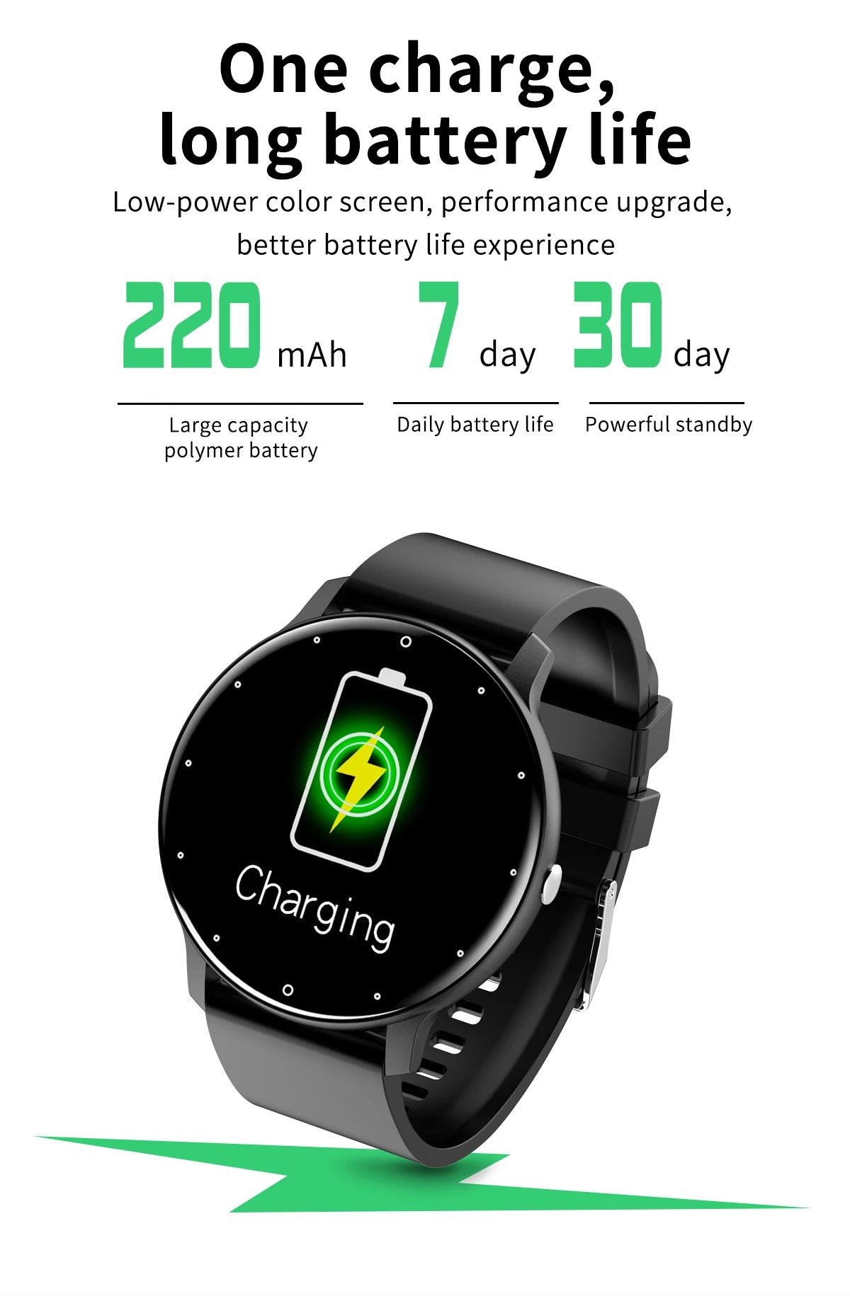 LIGE Smart Watch Men Women Full Touch Screen Sport Fitness Watch, Waterproof, Bluetooth Call For Android IOS Smartwatches