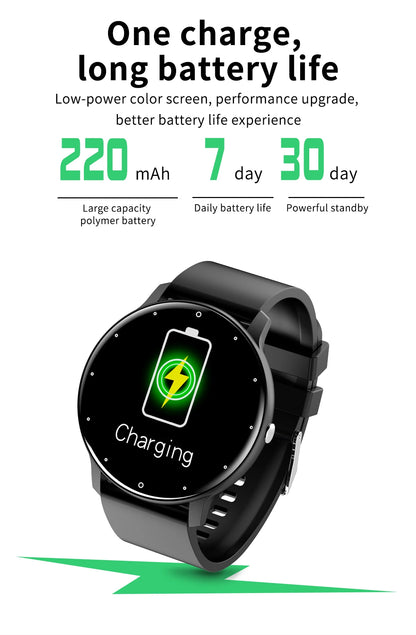 LIGE Smart Watch Men Women Full Touch Screen Sport Fitness Watch, Waterproof, Bluetooth Call For Android IOS Smartwatches