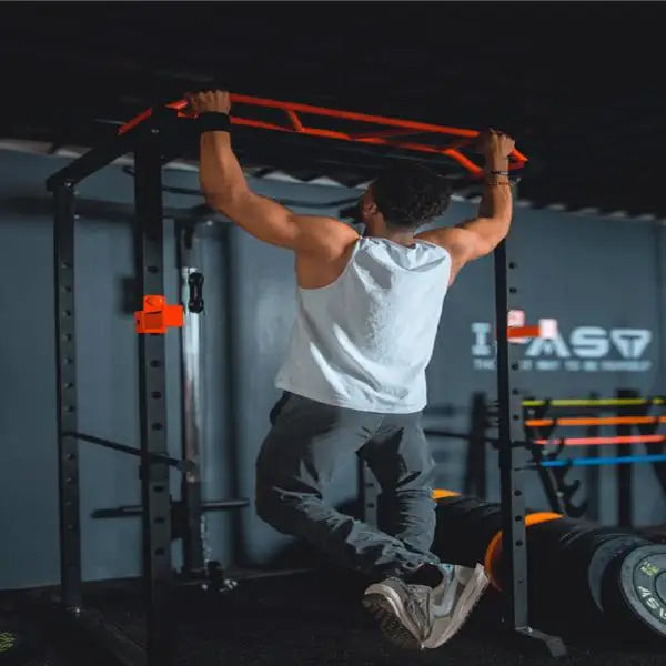 200lb Home Gym Sets Multi-functional Power Cage,Adjustable Pullup Squat Rack 1000Lbs,Capacity Comprehensive Fitness Barbell Rack