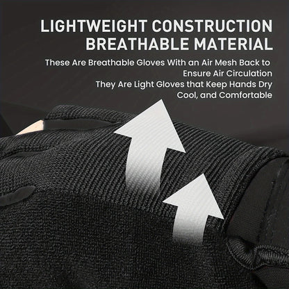 Workout Gloves Full Finger Touchscreen for Men Women with Padding Wrist Support