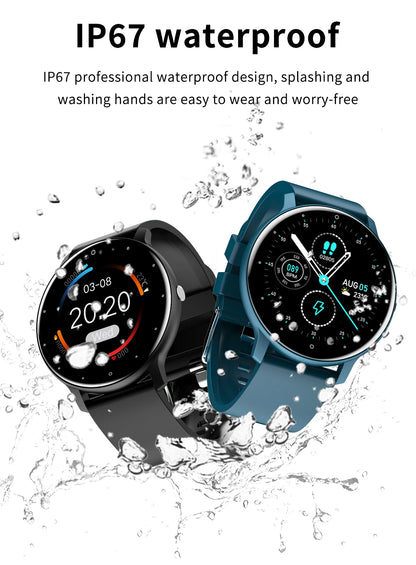 LIGE Smart Watch Men Women Full Touch Screen Sport Fitness Watch, Waterproof, Bluetooth Call For Android IOS Smartwatches